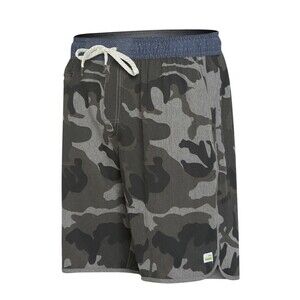 Vuori Shorts Banks Mens Small Grey Camo Stretch Performance Active Workout V330